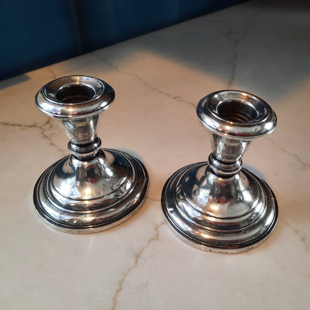 Frank M. Whiting silver candlesticks